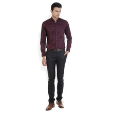 ROCX Men Magenta Colour Satin Plain Casual Shirt