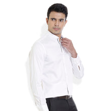 ROCX Men White Colour Satin Plain Casual Shirt