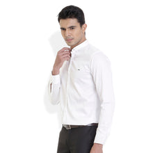 ROCX Men White Colour Satin Plain Casual Shirt