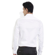 ROCX Men White Colour Satin Plain Casual Shirt
