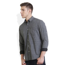 Rocx Men's Grey Colour Printed Casual Shirt