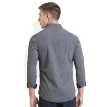 Rocx Men's Grey Colour Printed Casual Shirt