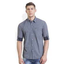 Rocx Men's Blue Colour Printed Casual Shirt