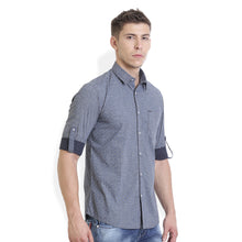 Rocx Men's Blue Colour Printed Casual Shirt