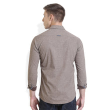Rocx Men's Brown Colour Printed Casual Shirt