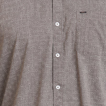 Rocx Men's Brown Colour Printed Casual Shirt