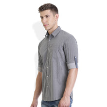 Rocx Men's Grey Colour Printed Casual Shirt