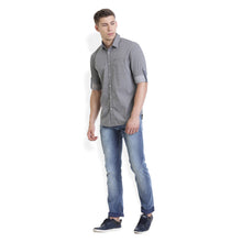 Rocx Men's Grey Colour Printed Casual Shirt