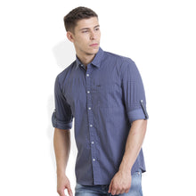 Rocx Men's Blue Colour Printed Casual Shirt