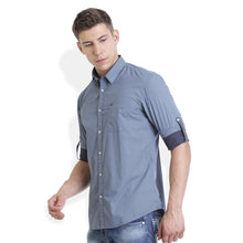 Rocx Men's Blue Colour Printed Casual Shirt