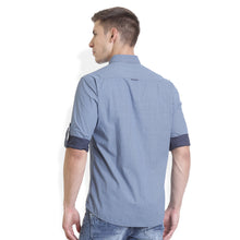 Rocx Men's Blue Colour Printed Casual Shirt