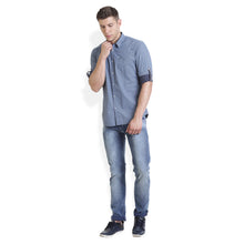 Rocx Men's Blue Colour Printed Casual Shirt