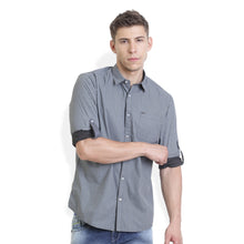 Rocx Men's Slate Grey Colour Printed Casual Shirt