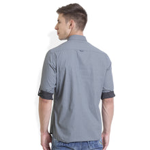 Rocx Men's Slate Grey Colour Printed Casual Shirt