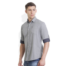 Rocx Men's Light Grey Colour Printed Casual Shirt