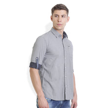 Rocx Men's Light Grey Colour Printed Casual Shirt