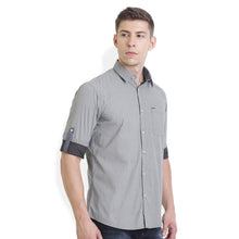 Rocx Men's Grey Colour Printed Casual Shirt