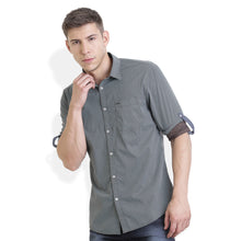 Rocx Men's Green Colour Printed Casual Shirt