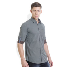 Rocx Men's Green Colour Printed Casual Shirt