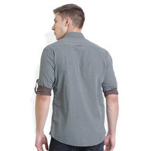 Rocx Men's Green Colour Printed Casual Shirt