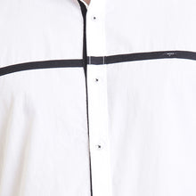 Rocx Men's Black Colour Panel Casual Shirt
