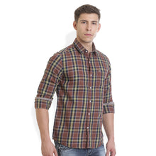 Rocx Men's twill Checks Multi Color Casual Shirt