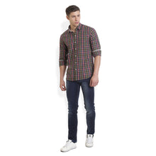Rocx Men's twill Checks Multi Color Casual Shirt
