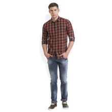 Rocx Men's twill Checks Multi Color Casual Shirt