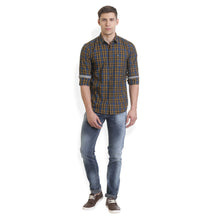 Rocx Men's twill Checks Multi Color Casual Shirt