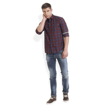 Rocx Men's twill Checks Multi Color Casual Shirt