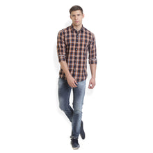 Rocx Men's twill Checks Multi Color Casual Shirt