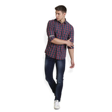 Rocx Men's twill Checks Multi Color Casual Shirt