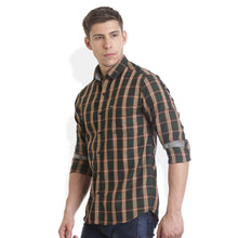 Rocx Men's twill Checks Multi Color Casual Shirt