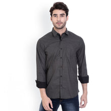 ROCX Shirts Black-White Colour Printed Shirt
