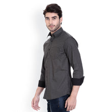 ROCX Shirts Black-White Colour Printed Shirt
