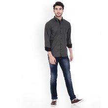 ROCX Shirts Black-White Colour Printed Shirt