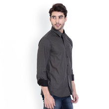 ROCX Shirts Black-White Colour Printed Shirt