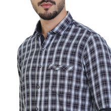 Rocx Mens Casual Indigo Checks Shirt