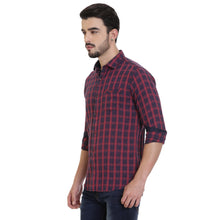 Rocx Mens Casual Indigo Checks Shirt