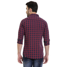 Rocx Mens Casual Indigo Checks Shirt